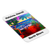 Flexible Magnet Haleiwa Hawaii Oahu Aloha (Côté Droit)