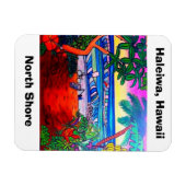 Flexible Magnet Haleiwa Hawaii Oahu Aloha (Horizontal)