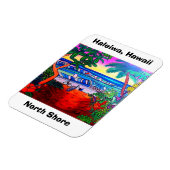 Flexible Magnet Haleiwa Hawaii Oahu Aloha (Côté Gauche)