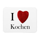 Flexible Magnet Ich liebe Kochen (Horizontal)