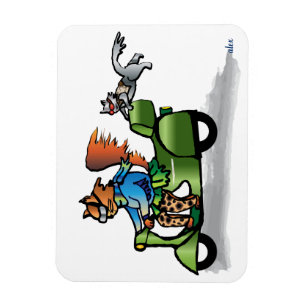 Flexible Magnet Kitty Scoots