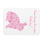 Flexible Magnet lapin de la Saint Valentin (Horizontal)