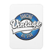 Flexible Magnet logo Dancing vintage all star (Vertical)