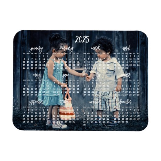 Flexible Magnet Magnétique 2025 Photo Cute 3x4 (Horizontal)