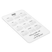 Flexible Magnet mensuel du calendrier 2025 avec devis (Côté Droit)