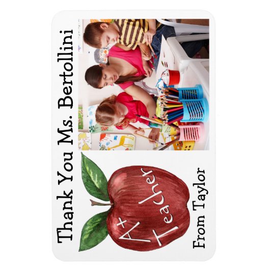 Flexible Magnet Merci enseignant (Vertical)