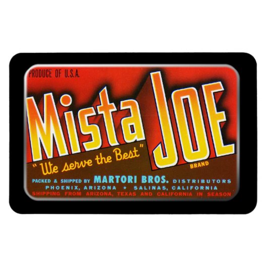 Flexible Magnet - MistaJoe, par GalleryGifts (Horizontal)