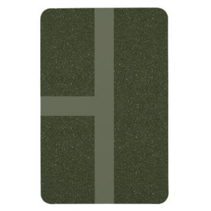 Flexible Magnet moderne Moss Green Grid - Personnalisable
