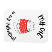 Flexible Magnet - Mon chat est ma valentine (Horizontal)