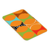 Flexible Magnet Motif orange moderne du milieu du siècle (Côté Droit)