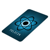 Flexible Magnet Nerdy Atomic Premium, bleu (Côté Gauche)