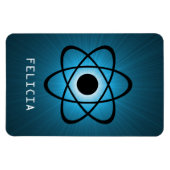 Flexible Magnet Nerdy Atomic Premium, bleu (Horizontal)