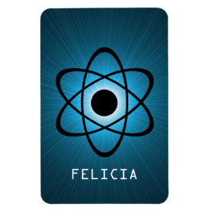 Flexible Magnet Nerdy Atomic Premium, bleu
