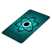 Flexible Magnet Nerdy Atomic Premium, Turquoise (Côté Gauche)