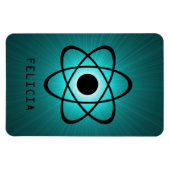 Flexible Magnet Nerdy Atomic Premium, Turquoise (Horizontal)