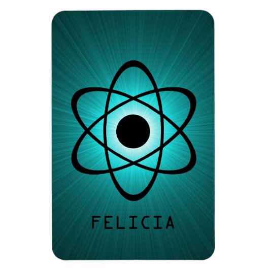 Flexible Magnet Nerdy Atomic Premium, Turquoise (Vertical)