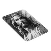Flexible Magnet noir et blanc Jésus (Côté Droit)