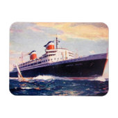 Flexible Magnet - Ocean Liners - SS États-Unis (Horizontal)