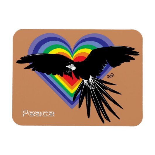 Flexible Magnet Peace Premium (Horizontal)