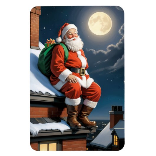 Flexible Magnet Père Noël de vacances (Vertical)