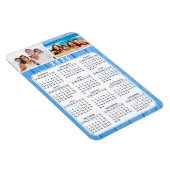 Flexible Magnet photo 2026 Calendrier pour Fridge Blue (Côté Droit)