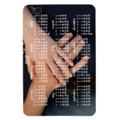 Flexible Magnet photo Calendrier magnétique 2017 4x6 (Vertical)