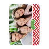 Flexible Magnet photo Chevron Holiday Keepsaké (Vertical)