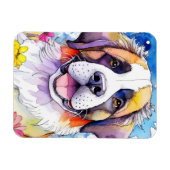 Flexible Magnet photo de chien St. Bernard (Horizontal)