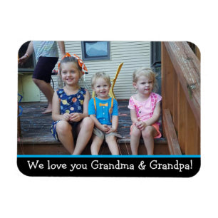 Flexible Magnet photo de grand-mère et grand-père