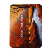 Flexible Magnet photo de la scène d'automne vintage (Vertical)