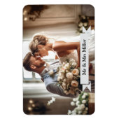 Flexible Magnet photo de mariage personnalisé (Vertical)