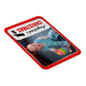 Flexible Magnet photo de Noël de l'enfant 4"x3" (Côté Droit)