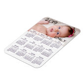 Flexible Magnet photo du calendrier 2019 (Côté Gauche)