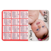 Flexible Magnet photo du calendrier 2019 (Horizontal)