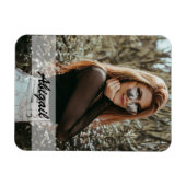 Flexible Magnet photo et nom personnalisé (Horizontal)