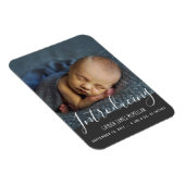 Flexible Magnet photo Faire-part de naissance moderne (Côté Droit)