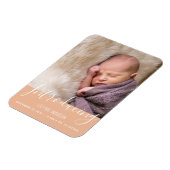Flexible Magnet photo Faire-part de naissance pour bébé mod (Côté Gauche)