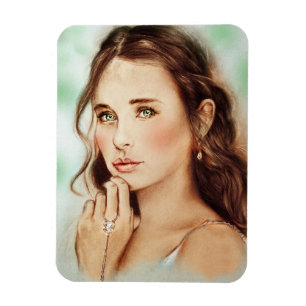 Flexible Magnet photo fille de classe vintage - Lady of Spr