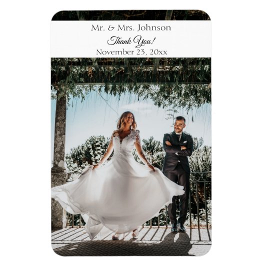 Flexible Magnet photo Magnet de Merci moderne (Vertical)