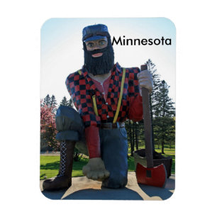 Flexible Magnet photo Paul Bunyan 3"x4"