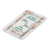 Flexible Magnet photo simple de faire-part de mariage (Côté Gauche)