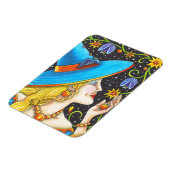 Flexible Magnet Portrait Halloween Vin Sorcière Et Chauve-C (Côté Gauche)