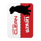 Flexible Magnet pour lave-vaisselle pour chien de chiot - N (Vertical)