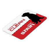 Flexible Magnet pour lave-vaisselle pour chien de chiot - N (Côté Gauche)