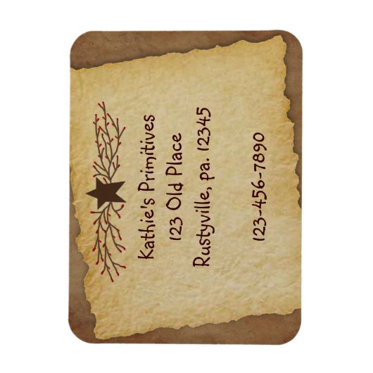 Flexible Magnet Premium papier primitif (Vertical)