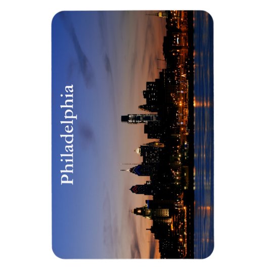 Flexible Magnet Premium Philly Sunset Skyline (Vertical)
