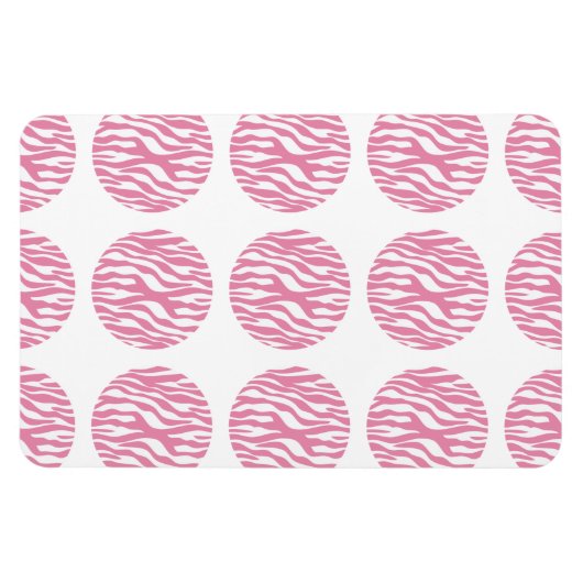 Flexible Magnet Premium Pois d'impression Zebra (Horizontal)
