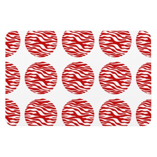 Flexible Magnet Premium Pois d'impression Zebra (Horizontal)