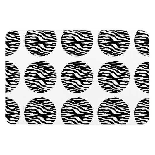 Flexible Magnet Premium Pois d'impression Zebra (Horizontal)