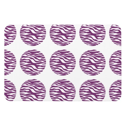 Flexible Magnet Premium Pois d'impression Zebra (Horizontal)